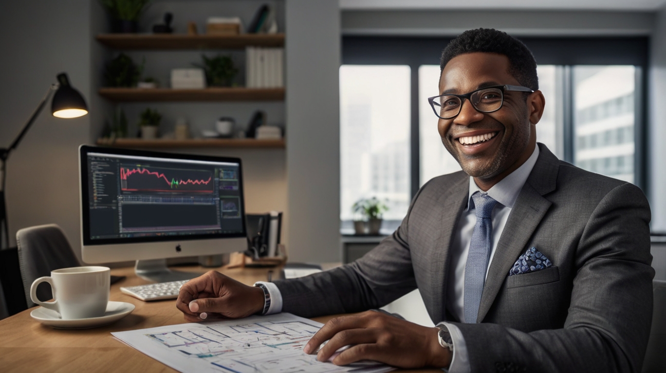 Professional accountants working
